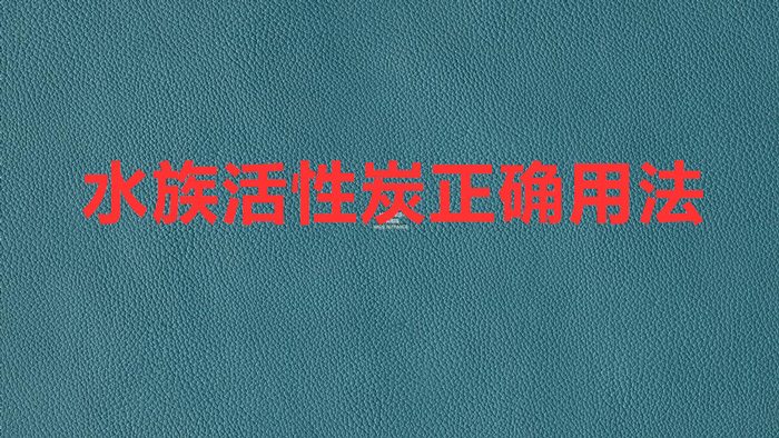 水族活性炭正確用法（魚(yú)缸活性炭使用方法）