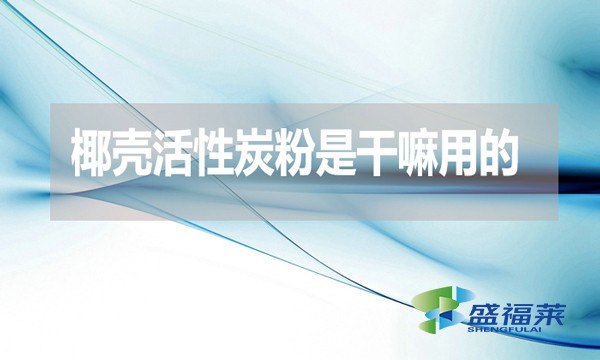 椰殼活性炭粉是干嘛用的？